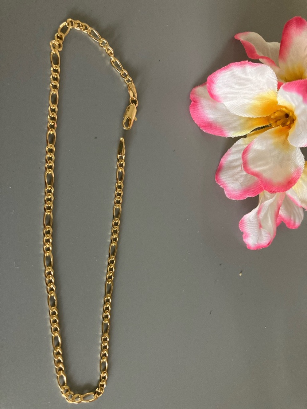 18KGF Figaro Anklet - Women Jewelry